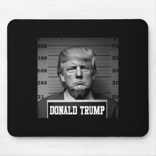 Trump 2024 Mugshot Trump Tasse Shot Präsident Mousepad (Vorne)