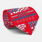 Trump 2024 Nehmen Sie AmeriCA bACK Krawatte (Gerollt)