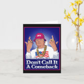 Trump 2024 nennt es kein Comeback des US-Präsident Karte (Gelbe Blume)