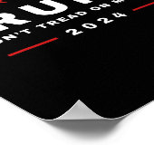 Trump 2024 nicht auf Maga-Schlange-Schlange stehen Poster (Ecke)