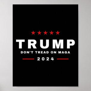 Trump 2024 nicht auf Maga-Schlange-Schlange stehen Poster