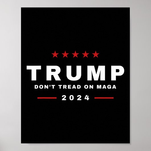 Trump 2024 nicht auf Maga-Schlange-Schlange stehen Poster (Vorne)