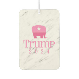 Trump 2024 Niedlicher rosa Elefant Autolufterfrischer