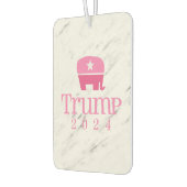 Trump 2024 Niedlicher rosa Elefant Autolufterfrischer (Links)