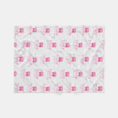 Trump 2024 Niedlicher rosa Elefant Fleecedecke (Vorderseite (Horizontal))