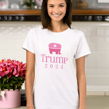 Trump 2024 Niedlicher rosa Elefant
