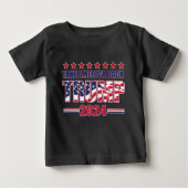 Trump 2024 nimmt Amerika zurück Baby T-shirt (Vorderseite)
