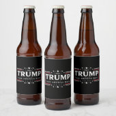 Trump 2024 nimmt Amerika zurück Bierflaschenetikett (Flaschen)