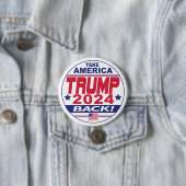 Trump 2024 nimmt Amerika zurück Button (Beispiel)