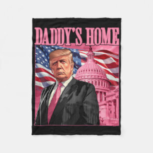 Trump 2024 nimmt Amerika zurück Daddys Zuhause Tru Fleecedecke