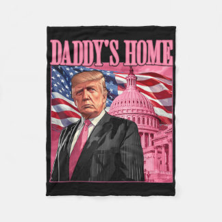 Trump 2024 nimmt Amerika zurück Daddys Zuhause Tru Fleecedecke