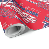 Trump 2024 nimmt Amerika zurück Geschenkpapier (Rolleneckpunkt)