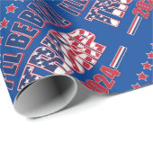 Trump 2024 nimmt Amerika zurück Geschenkpapier (Rolleneckpunkt)