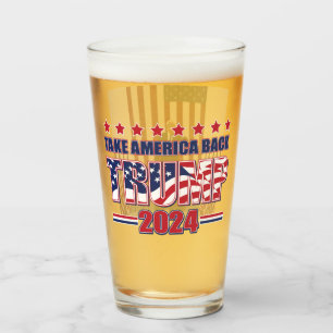 Trump 2024 nimmt Amerika zurück Glas
