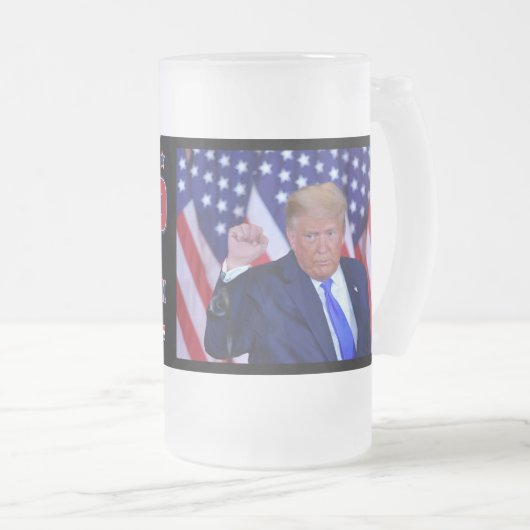 Trump 2024 nimmt Amerika zurück Mattglas Bierglas (VorderseiteRechts)
