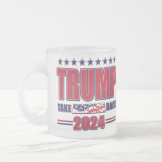 Trump 2024 nimmt Amerika zurück Mattglastasse