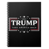 Trump 2024 nimmt Amerika zurück Notizblock (Vorderseite)