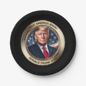 Trump 2024 nimmt Amerika zurück Pappteller (Vorderseite)