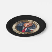 Trump 2024 nimmt Amerika zurück Pappteller (Schrägansicht)