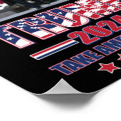 Trump 2024 nimmt Amerika zurück Poster (Ecke)