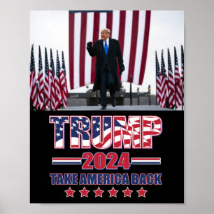 Trump 2024 nimmt Amerika zurück Poster