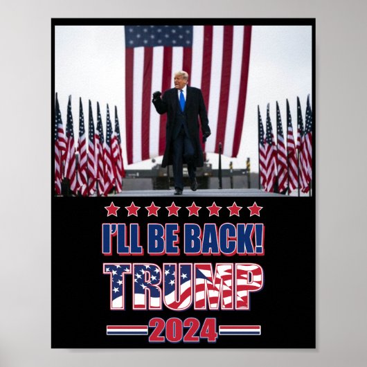 Trump 2024 nimmt Amerika zurück Poster (Vorne)