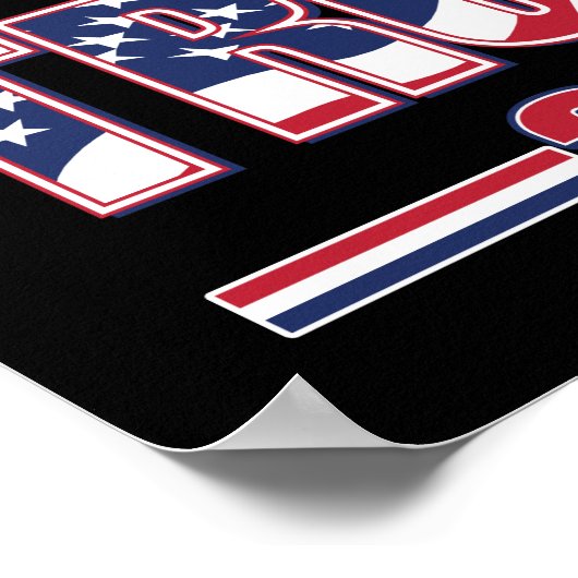 Trump 2024 nimmt Amerika zurück Poster (Ecke)