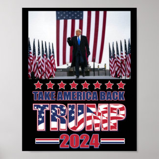 Trump 2024 nimmt Amerika zurück Poster