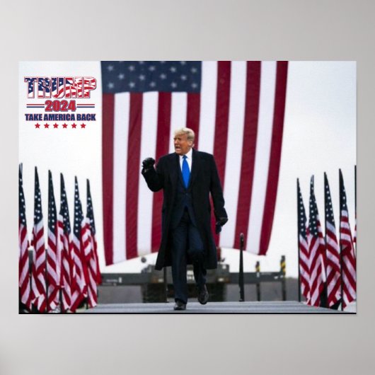 Trump 2024 nimmt Amerika zurück Poster (Vorne)