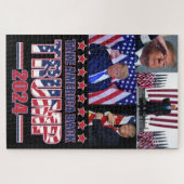 Trump 2024 nimmt Amerika zurück Puzzle (Horizontal)
