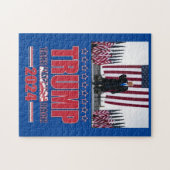 Trump 2024 nimmt Amerika zurück Puzzle (Horizontal)