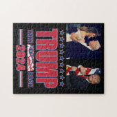 Trump 2024 nimmt Amerika zurück Puzzle (Horizontal)