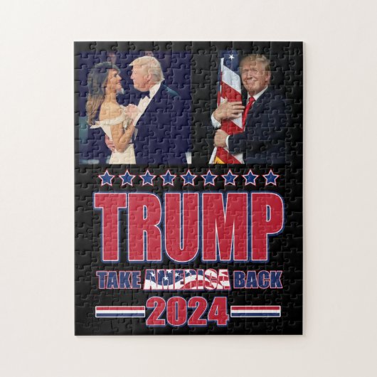 Trump 2024 nimmt Amerika zurück Puzzle (Vertikal)