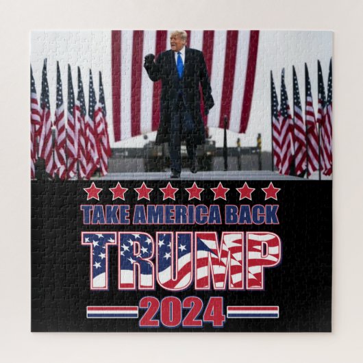 Trump 2024 nimmt Amerika zurück Puzzle (Vertikal)