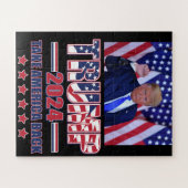 Trump 2024 nimmt Amerika zurück Puzzle (Horizontal)