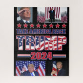 Trump 2024 nimmt Amerika zurück Puzzle (Vertikal)
