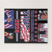 Trump 2024 nimmt Amerika zurück Puzzle (Horizontal)