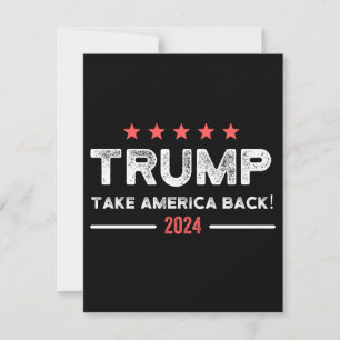 Trump 2024 nimmt Amerika zurück Save The Date