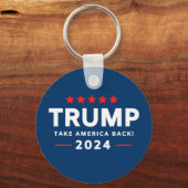 Trump 2024 nimmt Amerika zurück Schlüsselanhänger (Vorderseite)