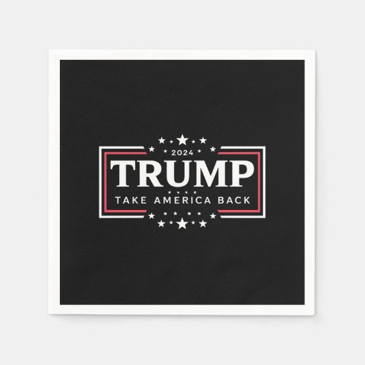 Trump 2024 nimmt Amerika zurück Serviette (Vorderseite)