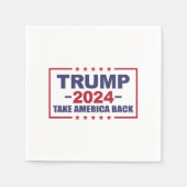 Trump 2024 nimmt Amerika zurück Serviette (Vorderseite)