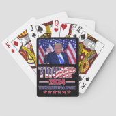 Trump 2024 nimmt Amerika zurück Spielkarten (Rückseite)
