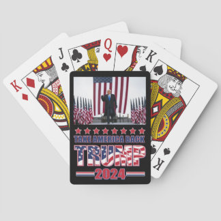 Trump 2024 nimmt Amerika zurück Spielkarten