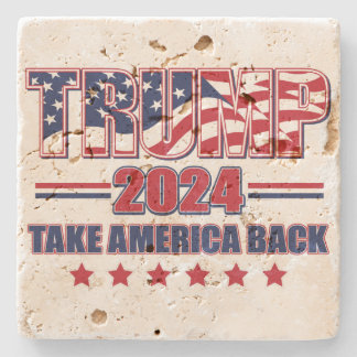Trump 2024 nimmt Amerika zurück Steinuntersetzer