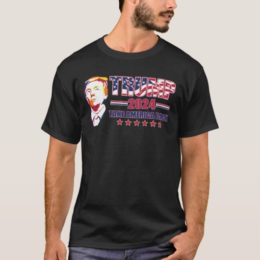 Trump 2024 nimmt Amerika zurück T-Shirt (Vorderseite)