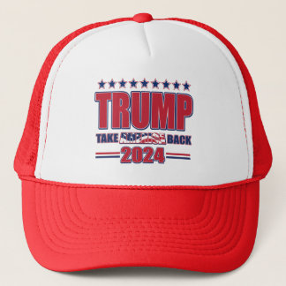 Trump 2024 nimmt Amerika zurück Truckerkappe