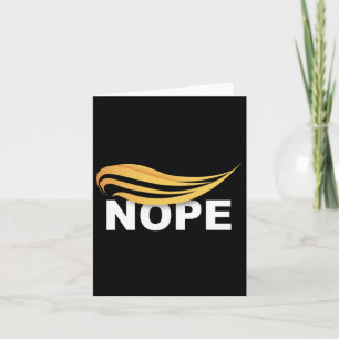 Trump 2024 Nope Nicht wieder lustig Trump 1 Karte