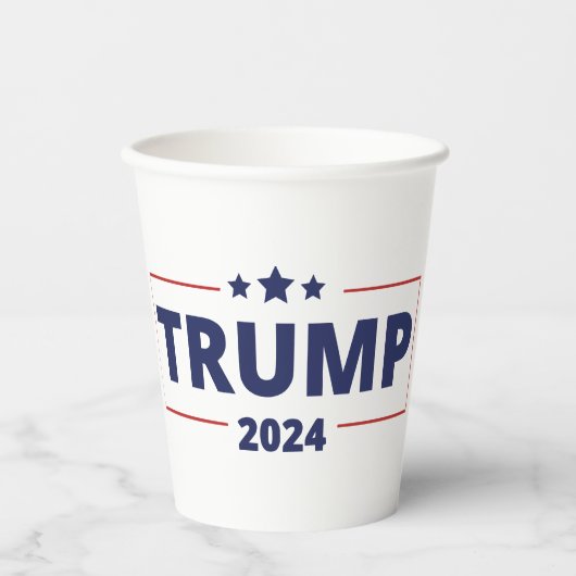 Trump 2024 pappbecher (Vorderseite)
