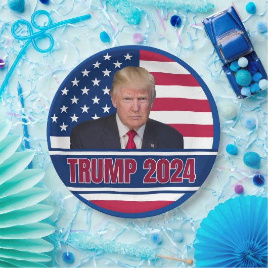 Trump 2024 pappteller (Party)
