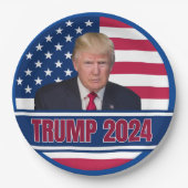 Trump 2024 pappteller (Vorderseite)